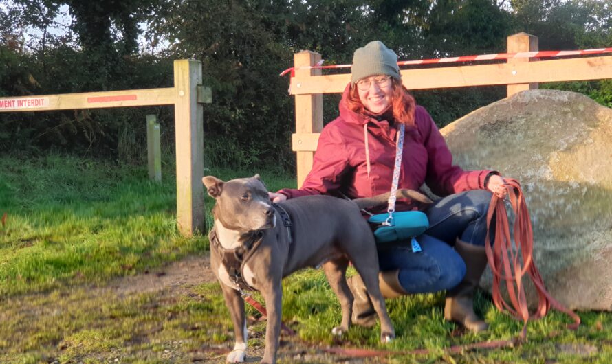 Morgane Offret est promeneuse de chiens sur la région de Brest © Christophe Pluchon